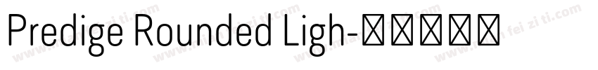 Predige Rounded Ligh字体转换
